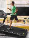 What incline level should I walk or run at on the treadmill?