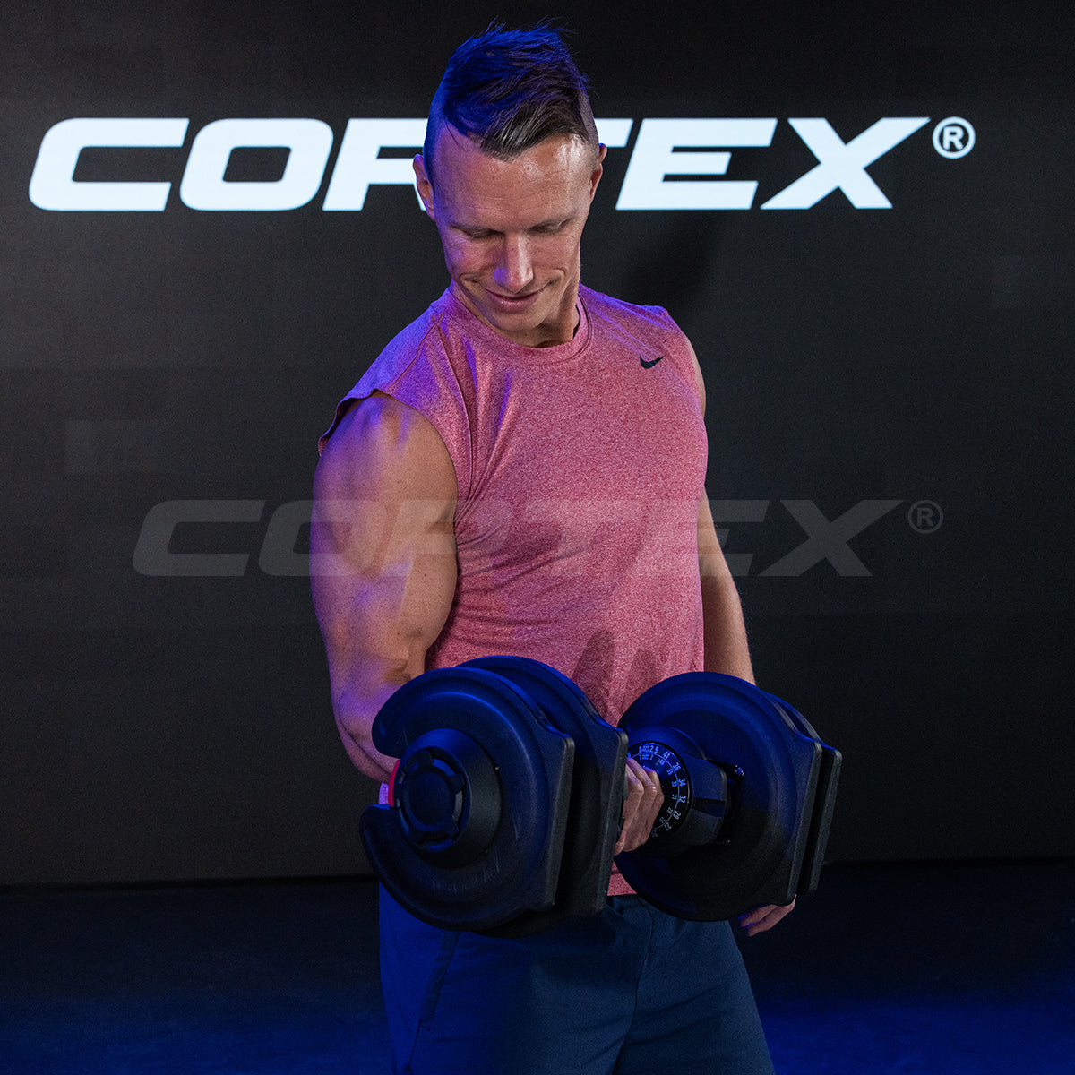 Cortex Revolock V2 40kg Adjustable Dumbbell & Barbell All-in-One Set (40kg Single)
