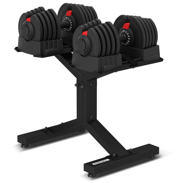 Cortex Revolock V2 80kg Adjustable Dumbbell & Barbell Set (40kg Pair) with Stand