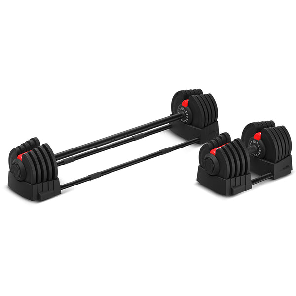 Cortex Revolock V2 80kg Adjustable Dumbbell & Barbell Set (40kg Pair) with Stand