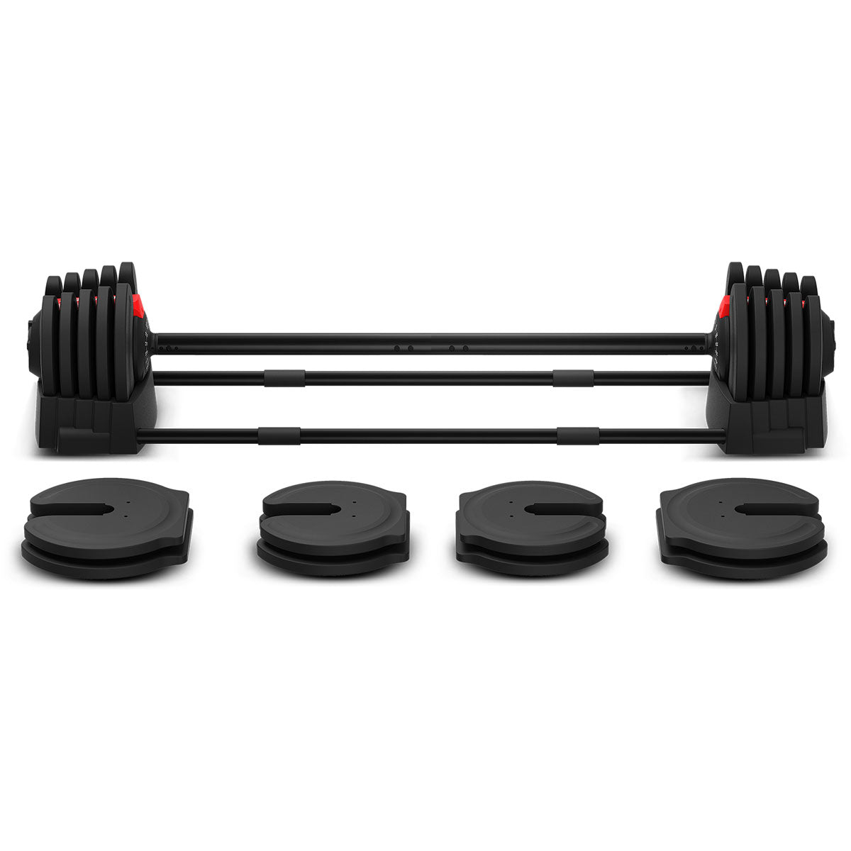 Cortex Revolock V2 80kg Adjustable Dumbbell & Barbell Set (40kg Pair) with Stand
