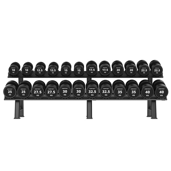 Cortex 575kg Pro Dumbbell Set 10kg-40kg (12 Pairs)