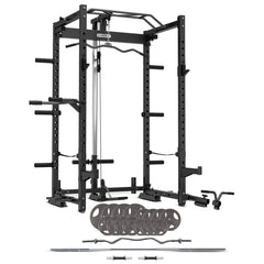 CORTEX PR-4 Foldable Squat & Power Rack + BN-9 Bench + 90kg Standard Tri-Grip Weight and Barbell Package