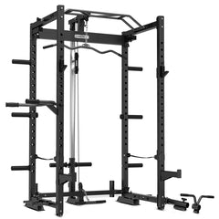 CORTEX PR-4 Foldable Squat & Power Rack + BN-9 Bench + 90kg Standard Tri-Grip Weight and Barbell Package