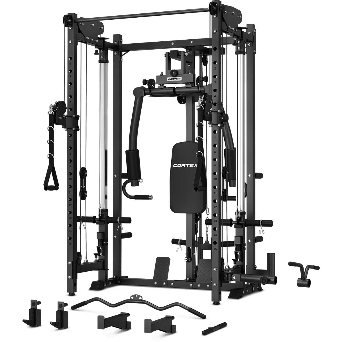 Cortex PR-5 Folding Power Rack with 90kg Endurashell Weight, Bar & Bench Set