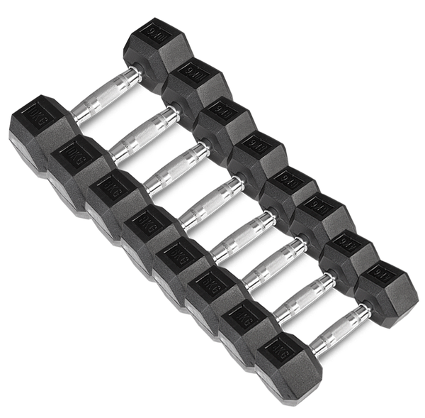Cortex Hex Dumbbell 4kg - 10kg Set (4 Pairs) & Stand