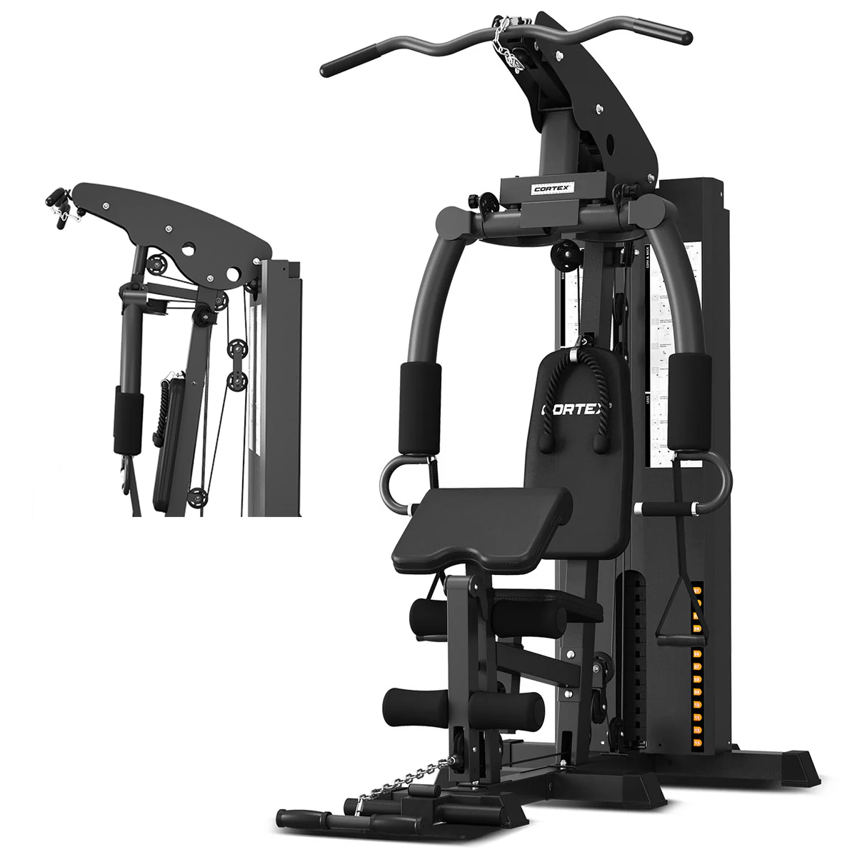 CORTEX SS3 Single Station Multi-Function Home Gym with Integrated Front/Rear Fly