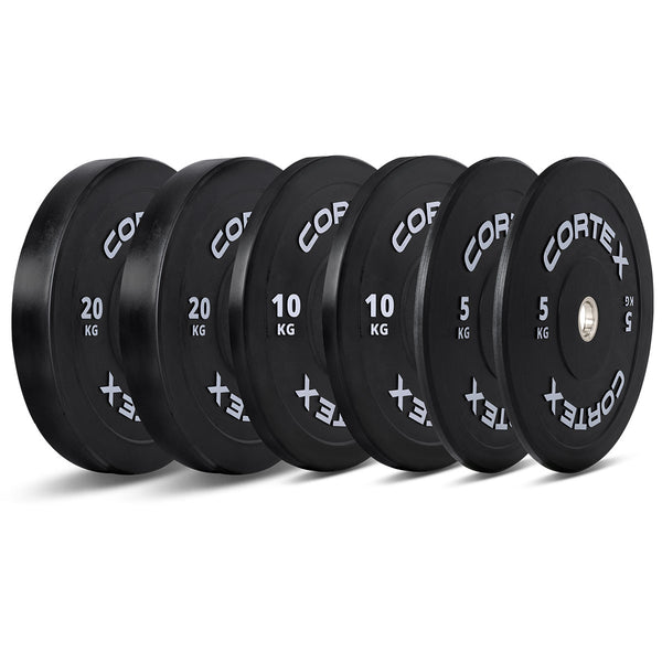 CORTEX 70kg Black Series V3 Bumper Plate Set
