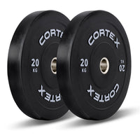CORTEX 70kg Black Series V3 Bumper Plate Set