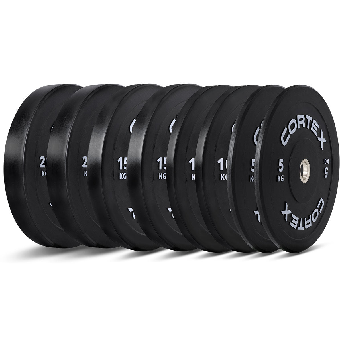 CORTEX 100kg Black Series V3 Bumper Plate Set