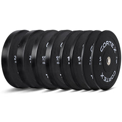 CORTEX 120kg Black Series V3 Bumper Plate Set