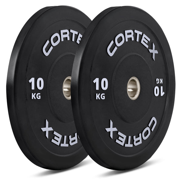 CORTEX 160kg Black Series V3 Bumper Plate Set with SPARTAN205 Barbell