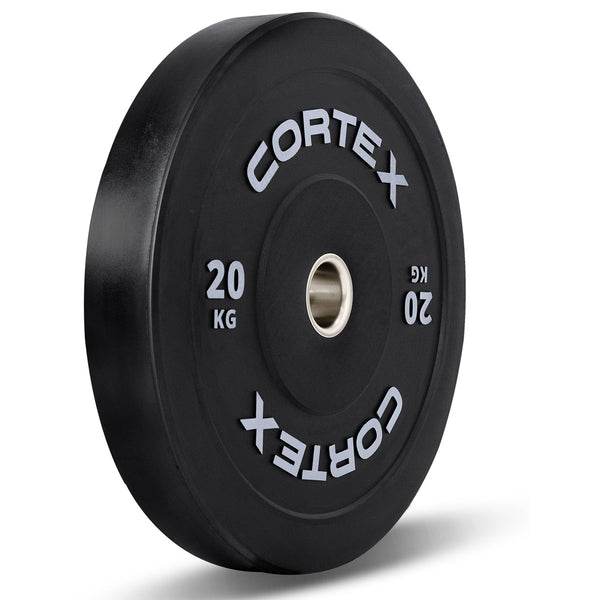 CORTEX 160kg Black Series V3 Bumper Plate Set with SPARTAN205 Barbell
