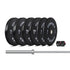 CORTEX 75kg Black Series V3 Bumper Plate Set with ATHENA100 Barbell