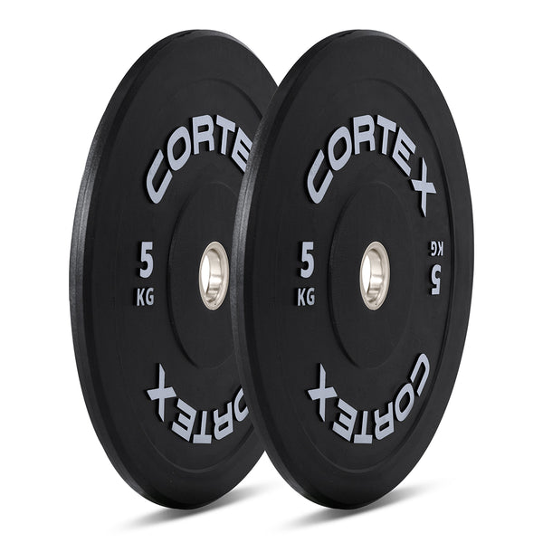 CORTEX 75kg Black Series V3 Bumper Plate Set with ATHENA100 Barbell