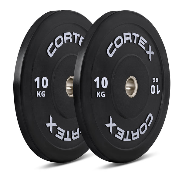 CORTEX 75kg Black Series V3 Bumper Plate Set with ATHENA100 Barbell