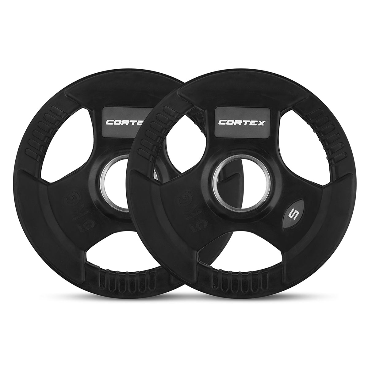 CORTEX 80kg Tri-Grip V2 50mm Olympic Plate Set
