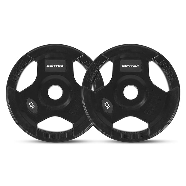 CORTEX 80kg Tri-Grip V2 50mm Olympic Plate Set