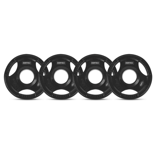 CORTEX 35kg Tri-Grip V2 50mm Olympic Plate Set