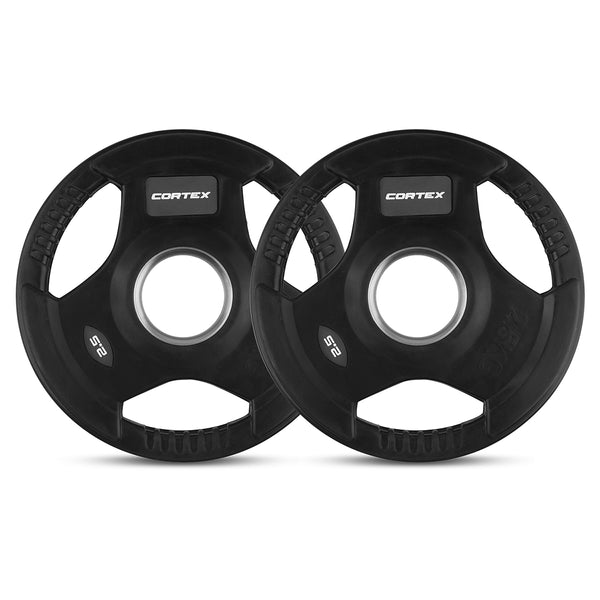 CORTEX 35kg Tri-Grip V2 50mm Olympic Plate Set
