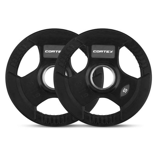 CORTEX 35kg Tri-Grip V2 50mm Olympic Plate Set