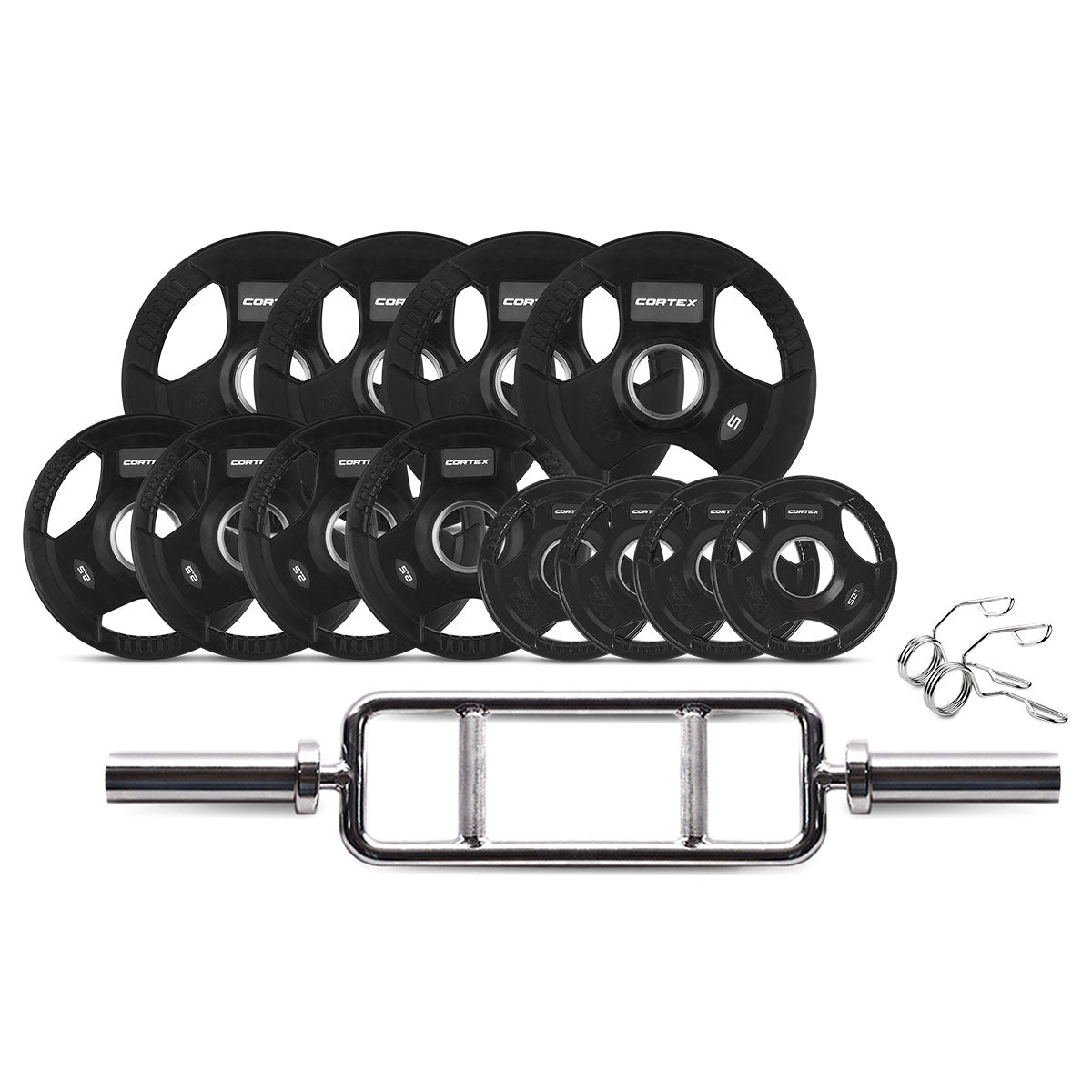 CORTEX 45kg Tri Bar V2 50mm Olympic Weight Set