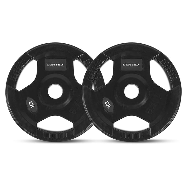 CORTEX 145kg Tri-Grip V2 50mm Olympic Plate Set