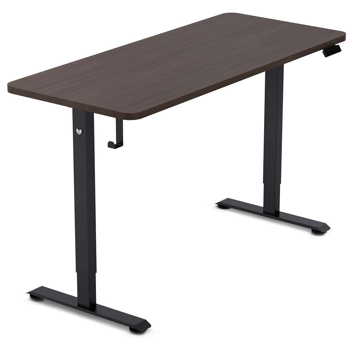 ErgoDesk Electric Standing Desk 140cm (Walnut/Black)