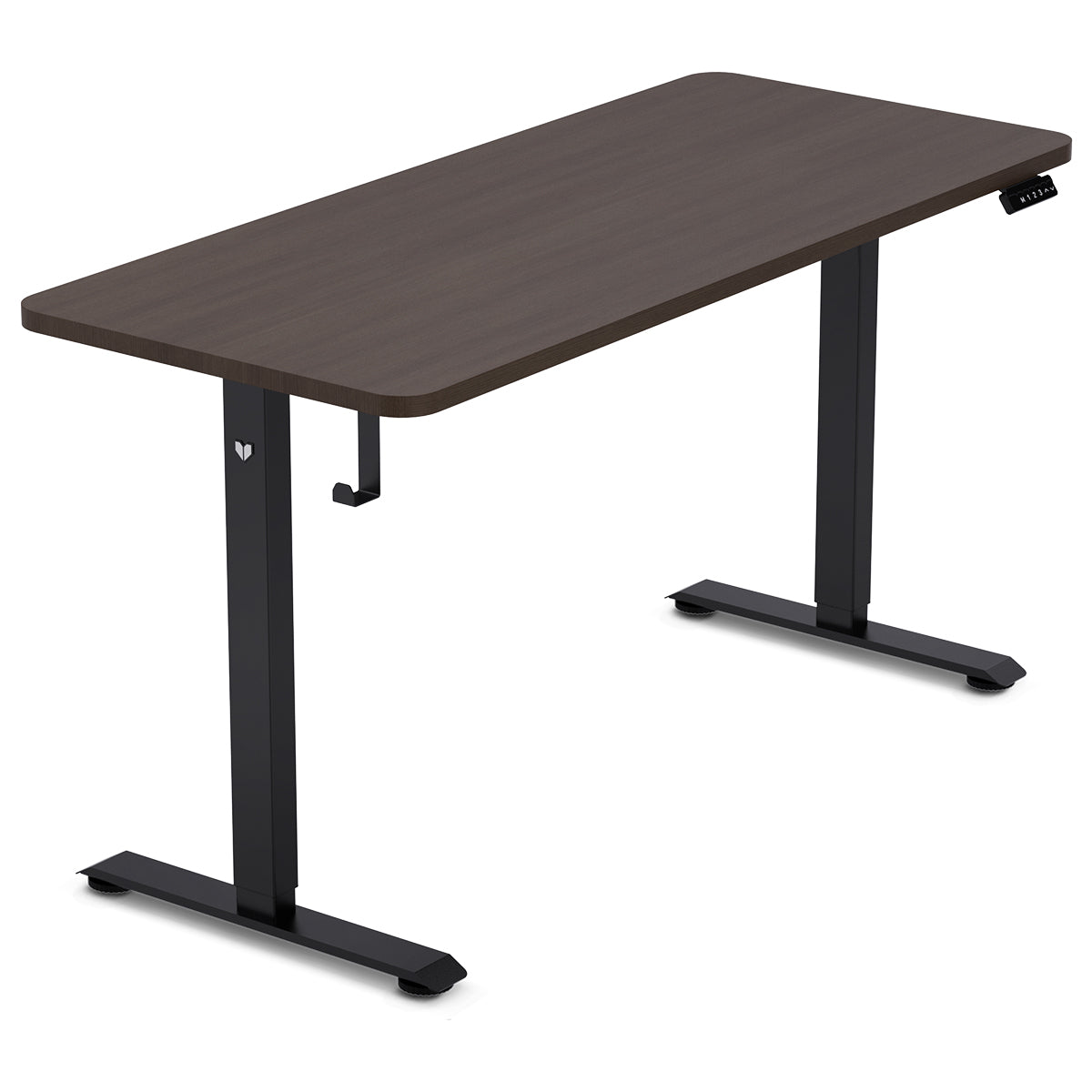 ErgoDesk Electric Standing Desk 140cm (Walnut/Black)