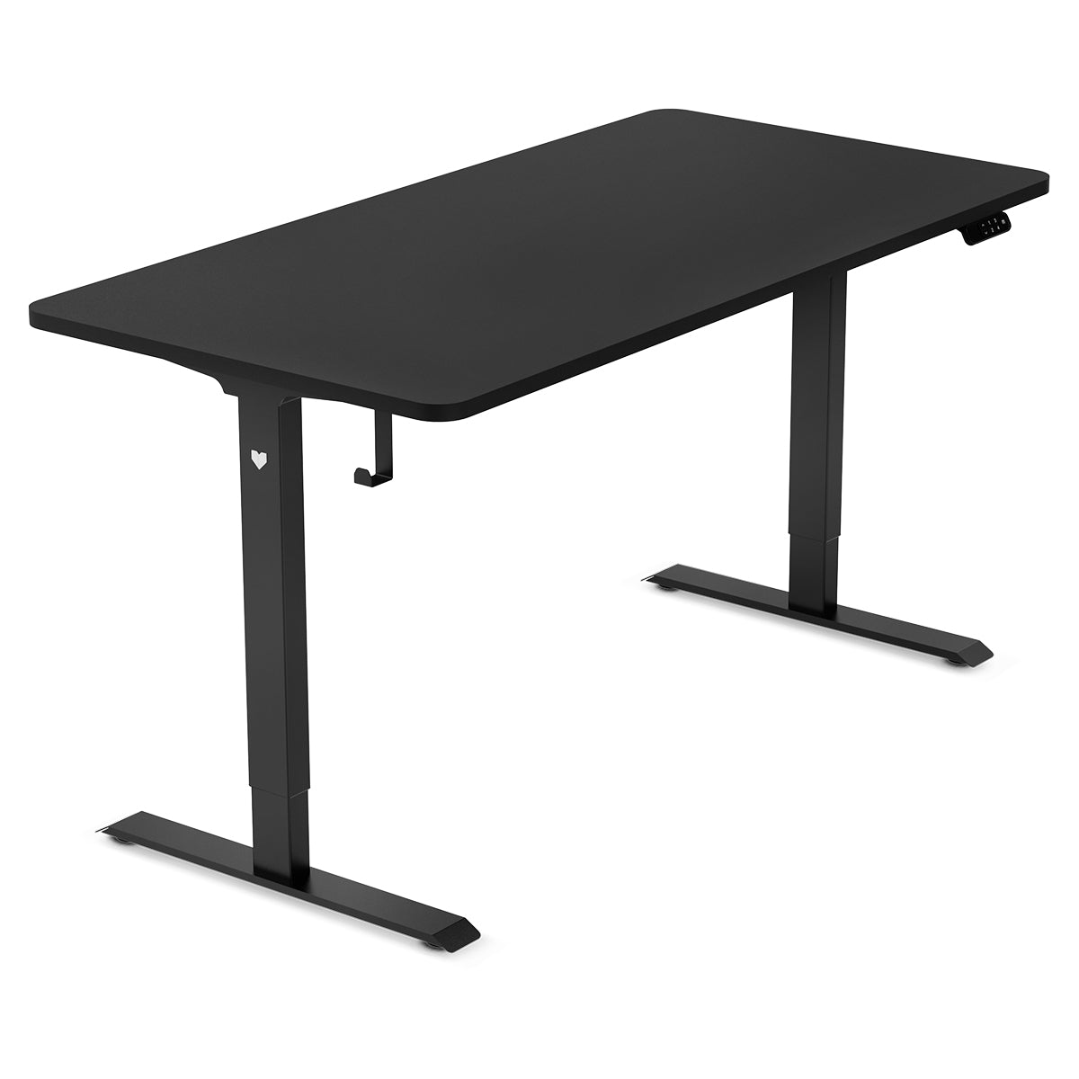 ErgoDesk Dual Motor Electric Standing Desk 160cm (Black/Black)