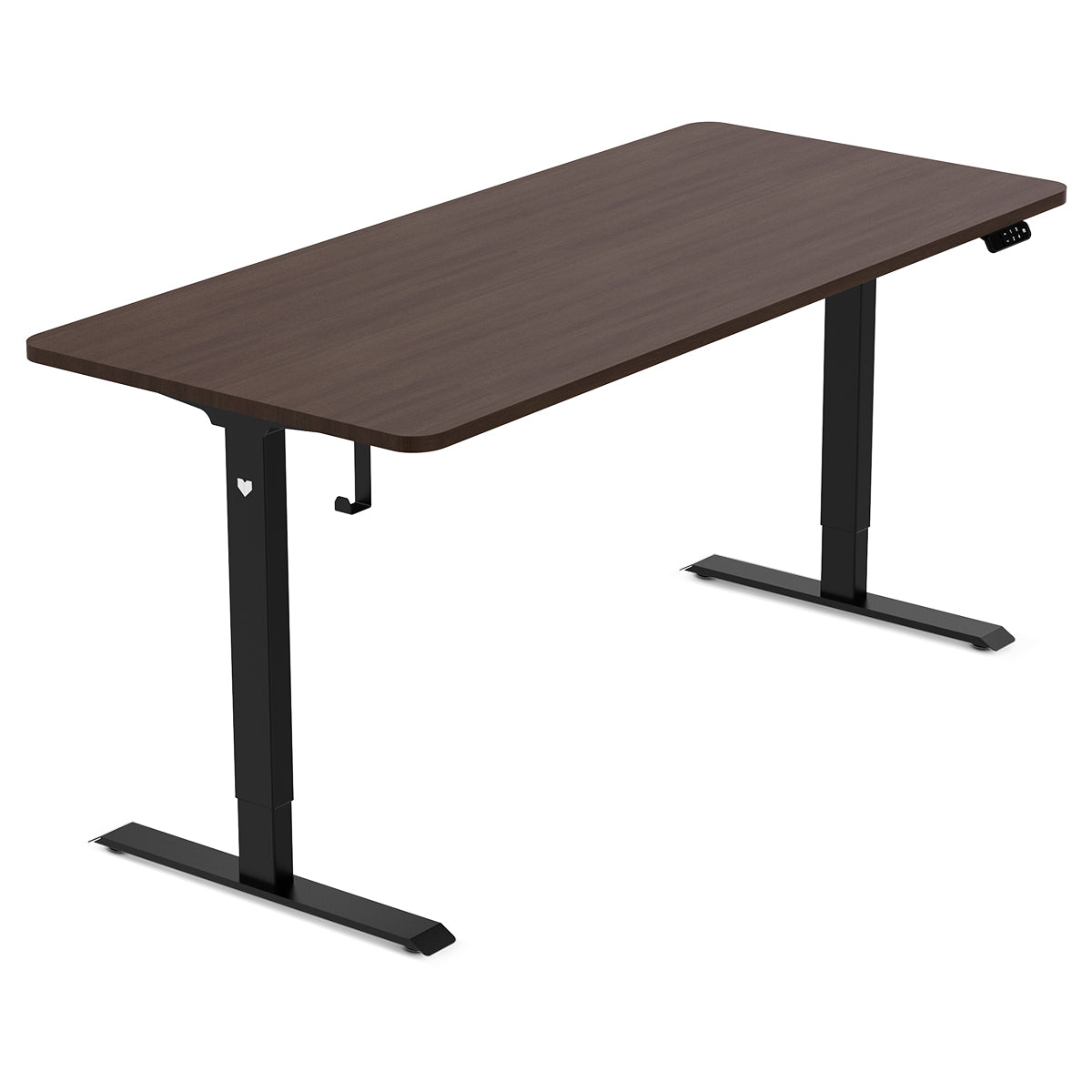 ErgoDesk Dual Motor Electric Standing Desk 180cm (Walnut/Black)