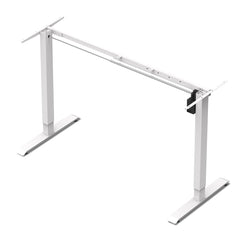 ErgoDesk Dual Motor Electric Standing Desk Frame (Suits 160cm to 180cm, White)