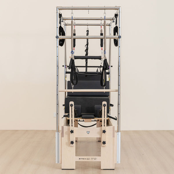 Contour Cadillac Pilates Reformer with Full Trapeze Table (Black)