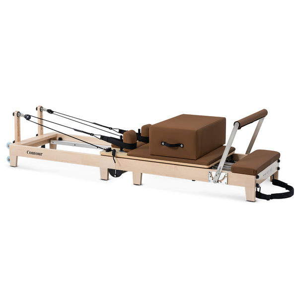 Contour Folding Wooden Pilates Reformer Machine (Espresso)