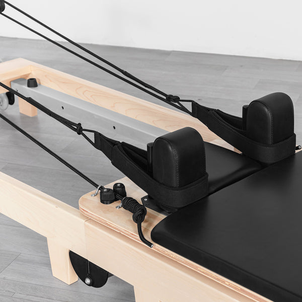 Contour Folding Wooden Pilates Reformer Machine (Black)