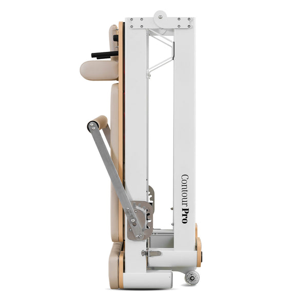Contour Pro Folding Aluminium Pilates Reformer Machine (Beige)