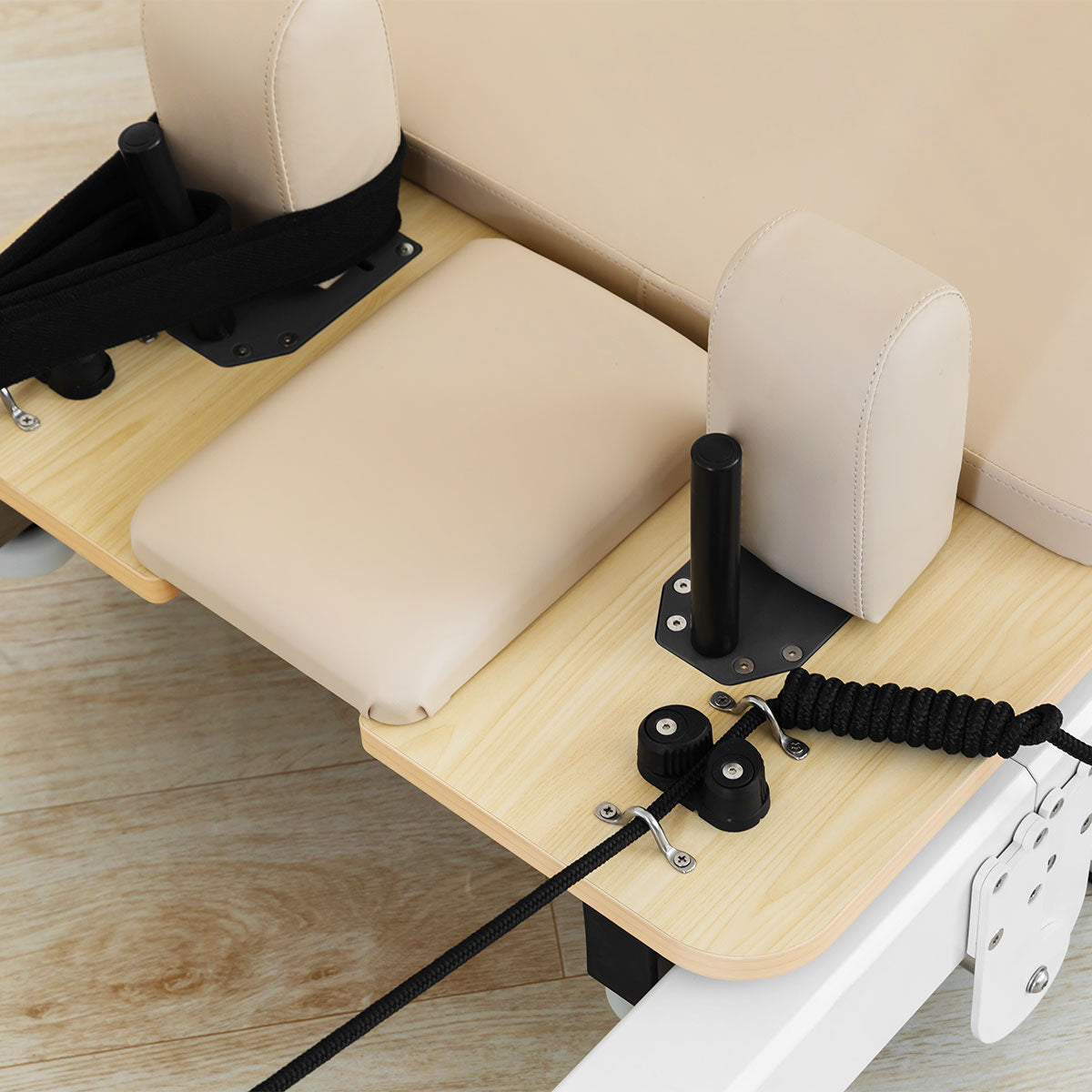 Contour Pro Folding Aluminium Pilates Reformer Machine (Beige)