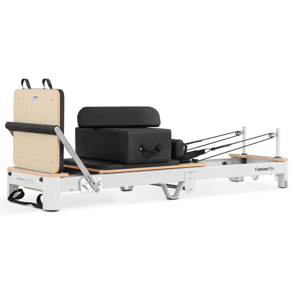Contour Pro Folding Aluminium Pilates Reformer Machine (Black))