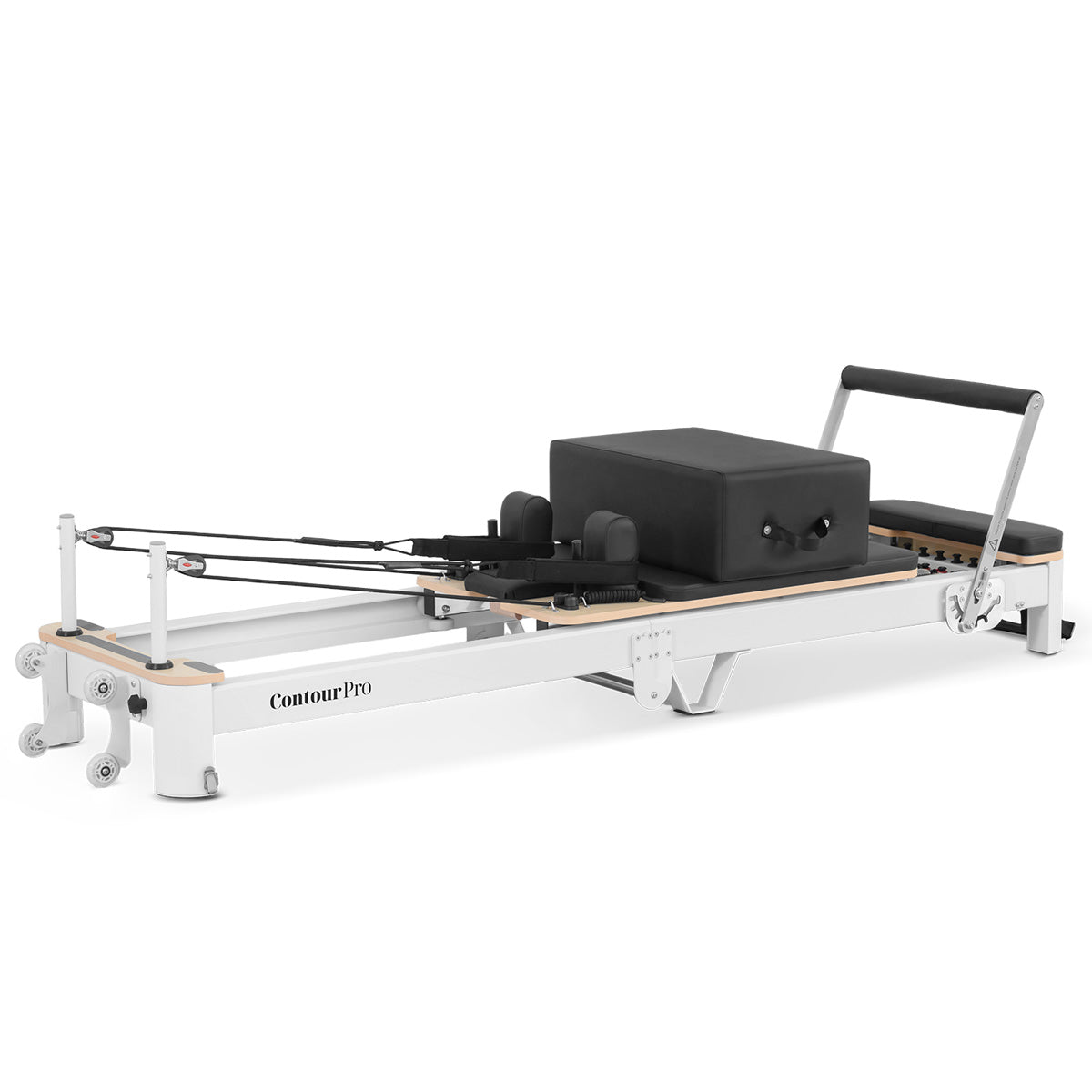 Contour Pro Folding Aluminium Pilates Reformer Machine (Black))