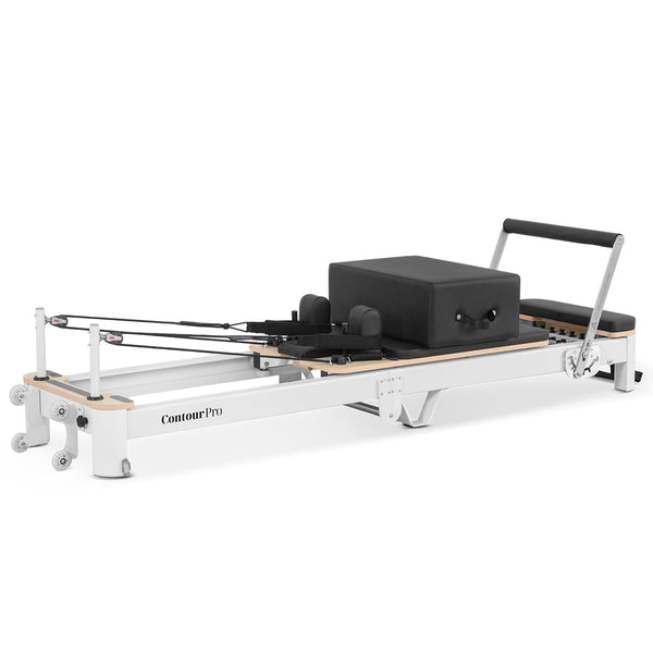 Contour Pro Folding Aluminium Pilates Reformer Machine (Black))