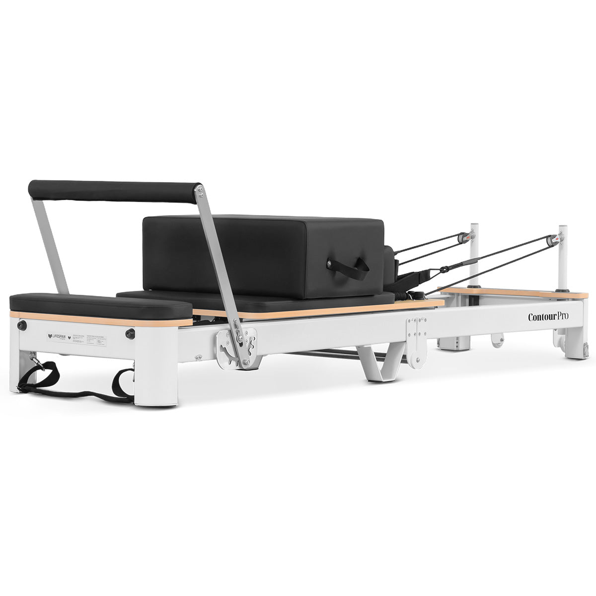Contour Pro Folding Aluminium Pilates Reformer Machine (Black))
