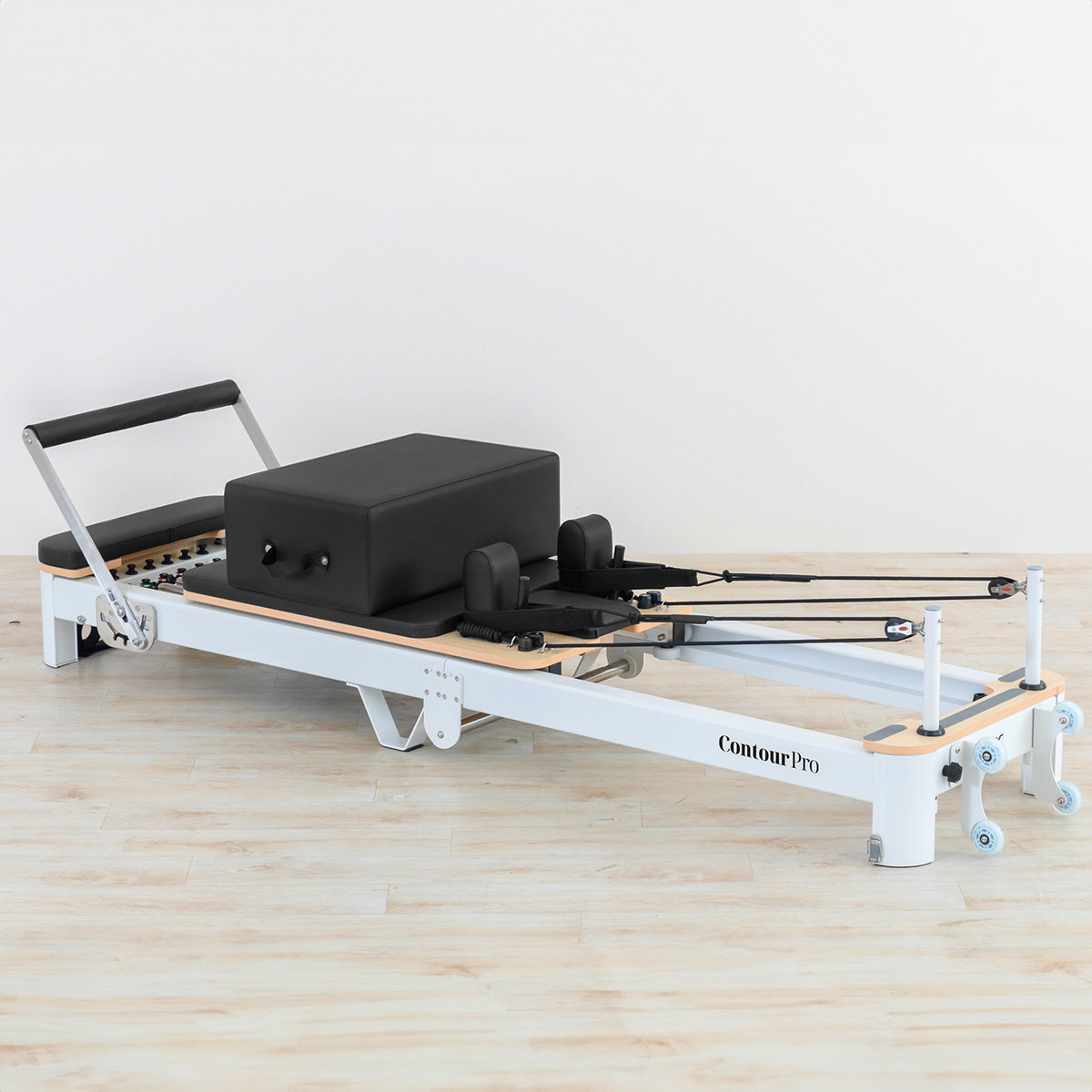 Contour Pro Folding Aluminium Pilates Reformer Machine (Black))
