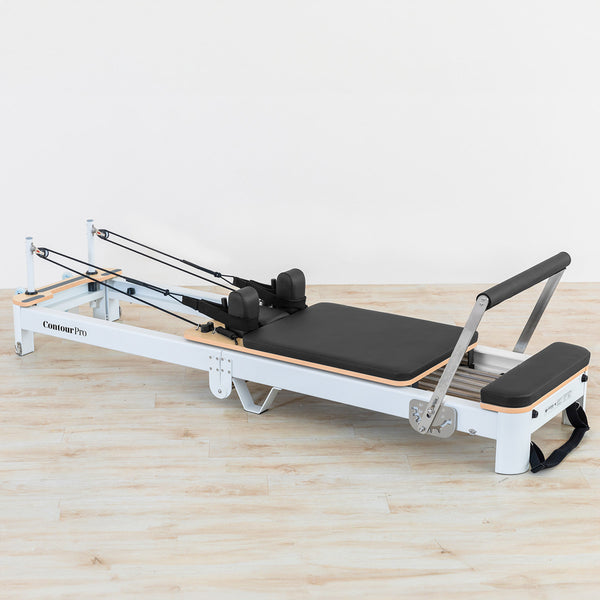 Contour Pro Folding Aluminium Pilates Reformer Machine (Black))