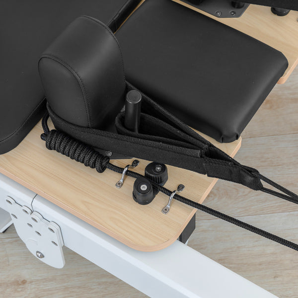 Contour Pro Folding Aluminium Pilates Reformer Machine (Black))