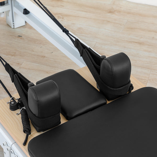 Contour Pro Folding Aluminium Pilates Reformer Machine (Black))