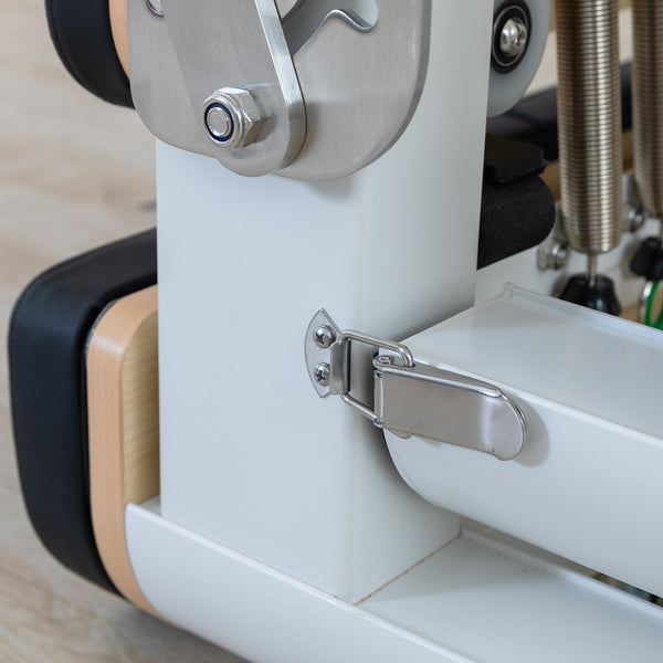 Contour Pro Folding Aluminium Pilates Reformer Machine (Black))