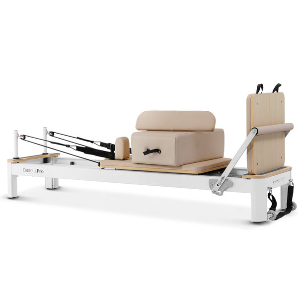 Contour Pro Aluminium Pilates Reformer Machine (Beige)