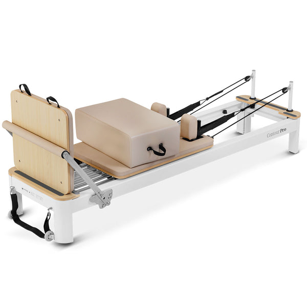 Contour Pro Aluminium Pilates Reformer Machine (Beige)