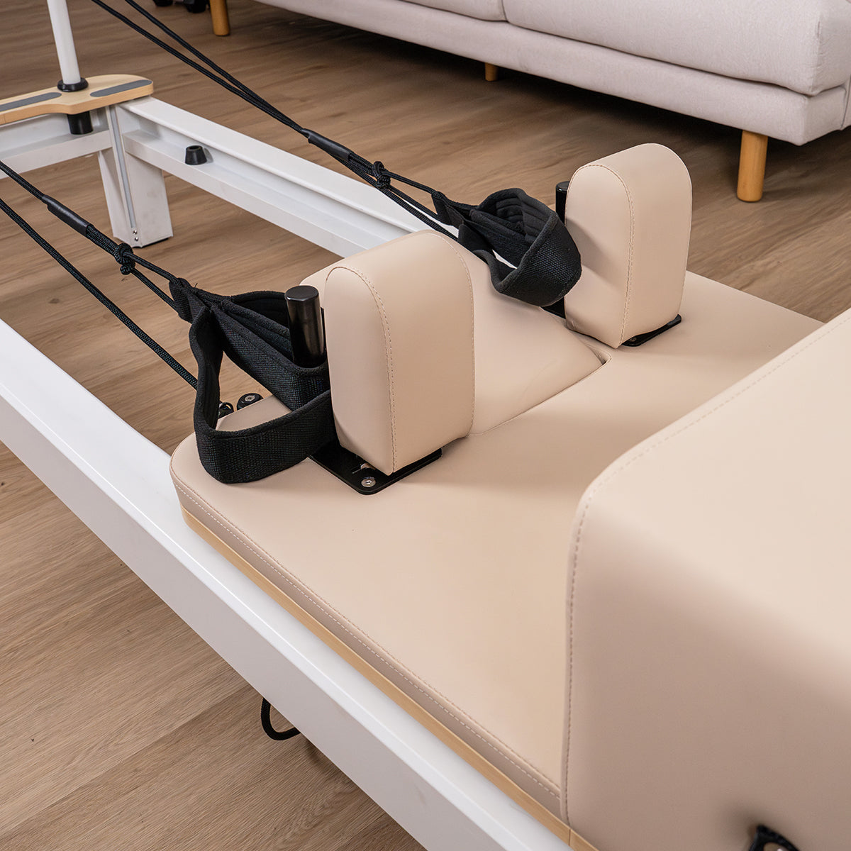 Contour Pro Aluminium Pilates Reformer Machine (Beige)