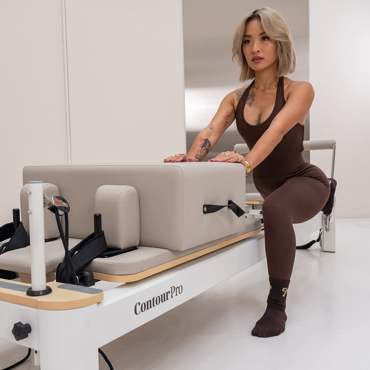 Contour Pro Aluminum Pilates Reformer Machine Set (Hepburn)